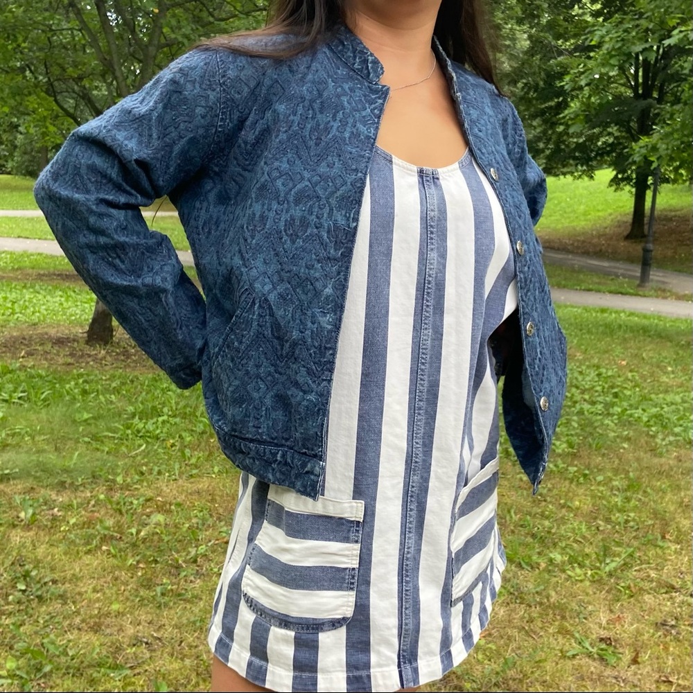 Vintage Embellished Jean Jacket